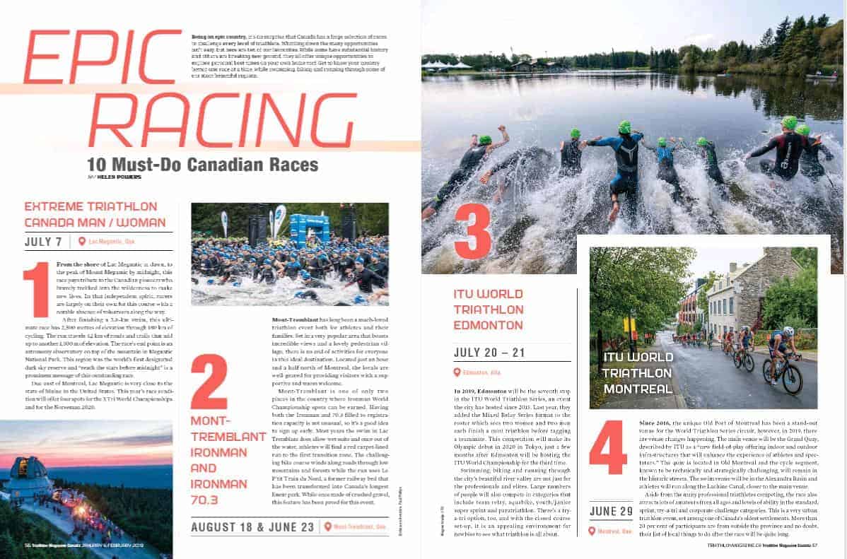CANADA MAN/WOMAN #1 in Canada according to Triathlon Canada Magazine